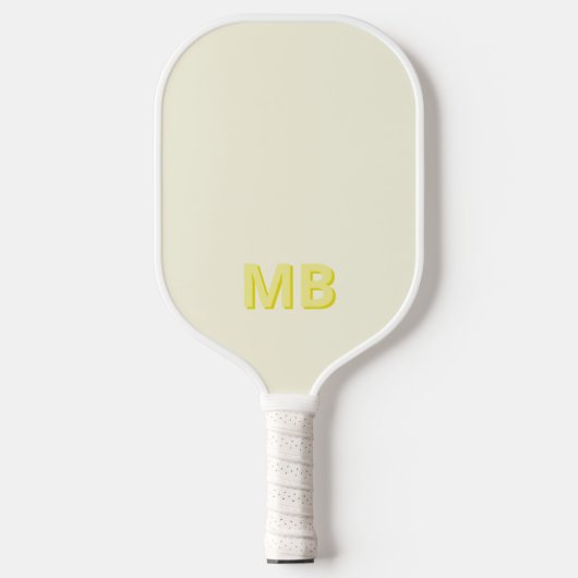 Raquette De Pickleball Monogramme initial moderne simple (Recto)