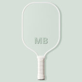 Raquette De Pickleball Monogramme initial moderne simple