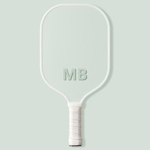 Raquette De Pickleball Monogramme initial moderne simple