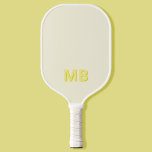 Raquette De Pickleball Monogramme initial moderne simple<br><div class="desc">Simple moderne Monogramme Pickleball Paddle. Créez votre propre pickleball personnalisé avec un nom initial personnalisé.</div>