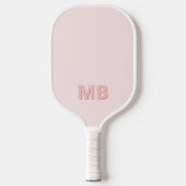 Raquette De Pickleball Monogramme initial moderne simple (Recto)