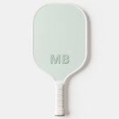 Raquette De Pickleball Monogramme initial moderne simple (Recto)