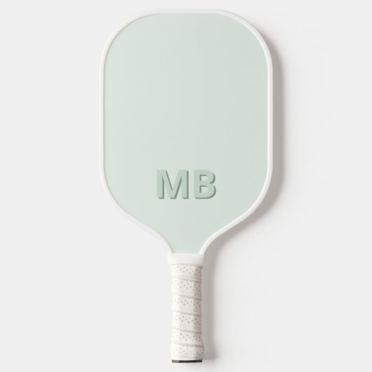 Raquette De Pickleball Monogramme initial moderne simple (Recto)