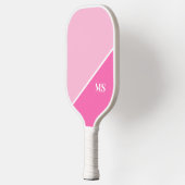Raquette de Pickleball Monogramme Initiales Modern (Gauche)