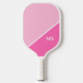 Raquette de Pickleball Monogramme Initiales Modern (Verso)