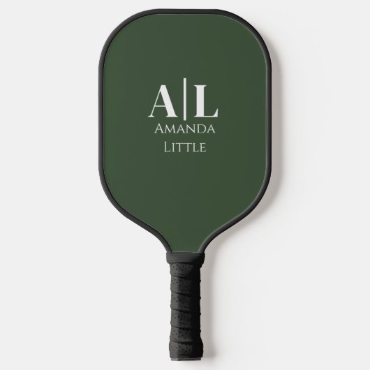 Raquette De Pickleball Monogramme Initiales Personnalisées Pickleball Pad (Recto)