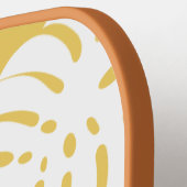 Raquette De Pickleball Monogramme jaune tropical (Détail gauche)