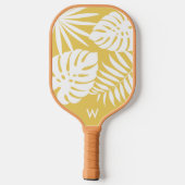 Raquette De Pickleball Monogramme jaune tropical (Verso)
