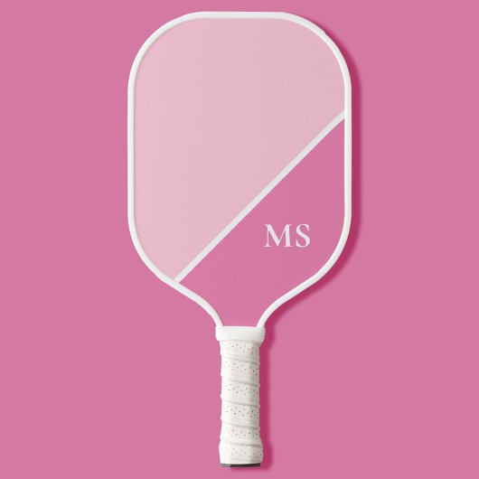 Raquette De Pickleball Monogramme minimal des initiales modernes