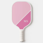 Raquette De Pickleball Monogramme minimal des initiales modernes (Recto)