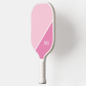 Raquette De Pickleball Monogramme minimal des initiales modernes (Gauche)