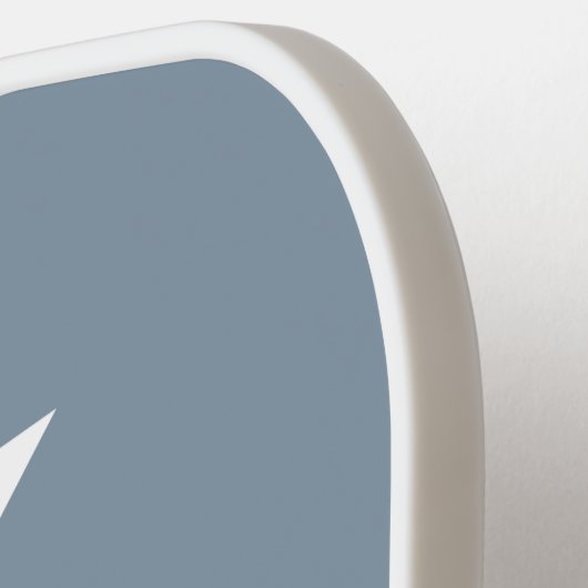 Raquette De Pickleball Monogramme minimum Dusty Blue Pickleball Paddle (Détail gauche)