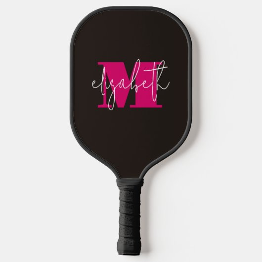 Raquette De Pickleball Monogramme moderne (Verso)