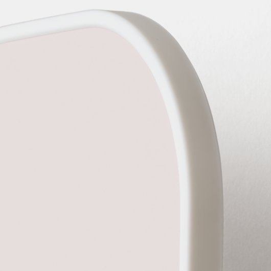 Raquette De Pickleball Monogramme moderne Blush Pink Gold Script (Détail gauche)