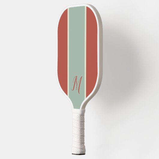 Raquette De Pickleball Monogramme moderne Monogramme classique personnali (Gauche)