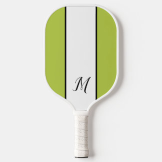 Raquette De Pickleball Monogramme moderne Monogramme classique personnali