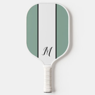 Raquette De Pickleball Monogramme moderne Monogramme classique personnali