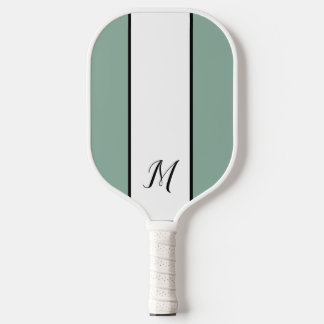 Raquette De Pickleball Monogramme moderne Monogramme classique personnali