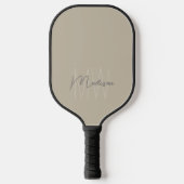 Raquette De Pickleball Monogramme moderne personnalisé (Recto)