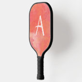 Raquette De Pickleball Monogramme moderne rose rose rose (Gauche)