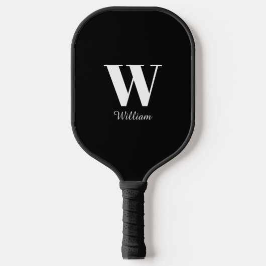 Raquette De Pickleball Monogramme noir (Recto)