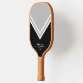 Raquette De Pickleball Monogramme noir et blanc de base (Gauche)