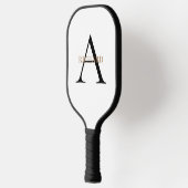 Raquette De Pickleball Monogramme noir et or (Gauche)