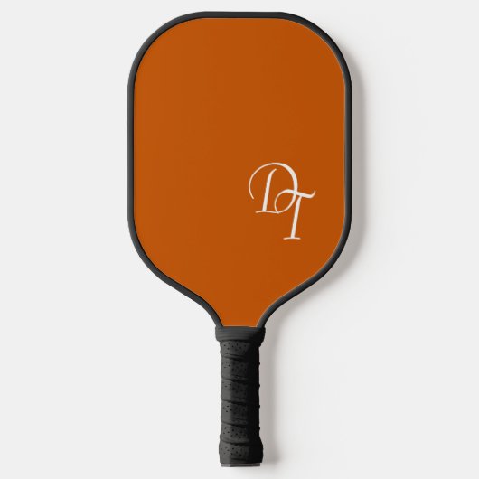 Raquette De Pickleball Monogramme - orange brûlée (Recto)