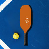 Raquette De Pickleball Monogramme - orange brûlée