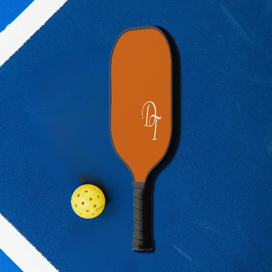 Raquette De Pickleball Monogramme - orange brûlée