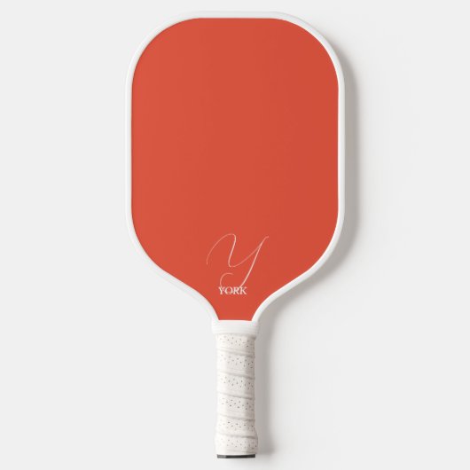 Raquette De Pickleball Monogramme orange vif (Recto)