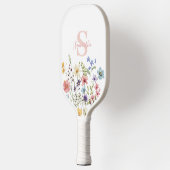 Raquette De Pickleball Monogramme Pagaie de Pickleball Botanique Floral (Gauche)