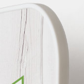 Raquette De Pickleball Monogramme pays citrons aquarelle sur bois rustiqu (Détail gauche)