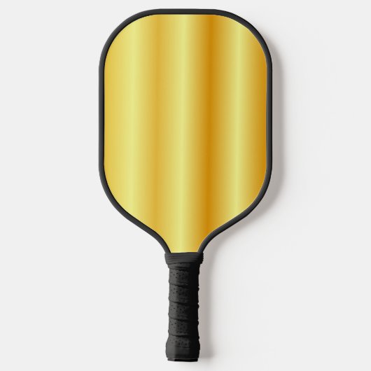 Raquette De Pickleball Monogramme Personnalisé Élégant Faux Or Double Côt (Verso)