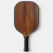 Raquette De Pickleball Monogramme personnalisé en noix foncé (Verso)