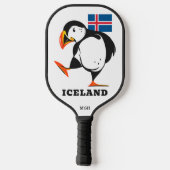 Raquette De Pickleball Monogramme personnalisé Islande (Verso)