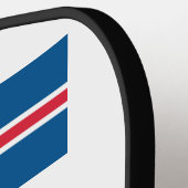 Raquette De Pickleball Monogramme personnalisé Islande (Détail gauche)