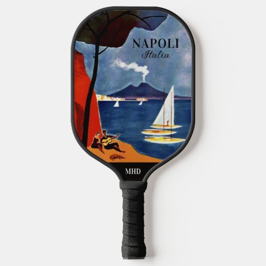Raquette De Pickleball monogramme personnalisé Napoli (Naples) (Recto)