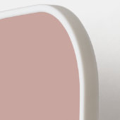 Raquette De Pickleball monogramme personnalisé, rose avec typographie de (Détail gauche)