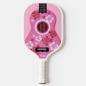 Raquette De Pickleball monogramme personnalisé Ukulele (Verso)