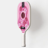 Raquette De Pickleball monogramme personnalisé Ukulele (Gauche)