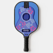 Raquette De Pickleball monogramme personnalisé Ukulele (Verso)