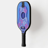 Raquette De Pickleball monogramme personnalisé Ukulele (Gauche)