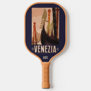 Raquette De Pickleball Monogramme personnalisé Venezia (Venise)