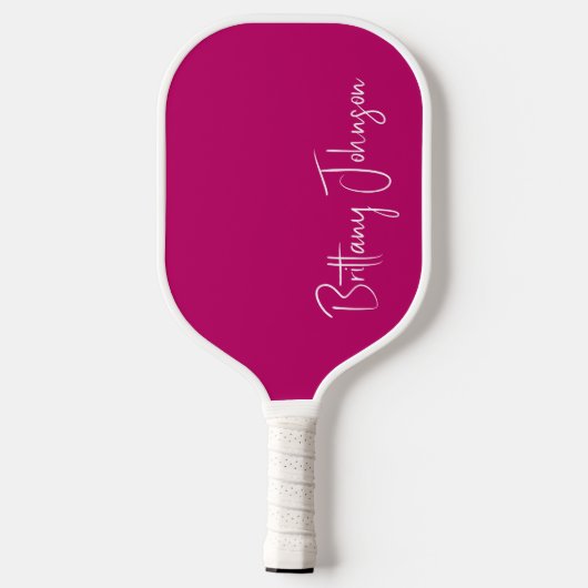 Raquette De Pickleball Monogramme Pickleball rose chaud (Verso)
