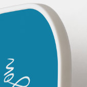 Raquette De Pickleball Monogramme Pickleball Turquoise (Détail gauche)