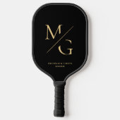 Raquette De Pickleball Monogramme professionnel professionnel noir (Verso)