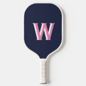 Raquette De Pickleball Monogramme rose marine Pickleball Paddle (Recto)