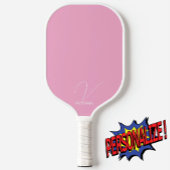 Raquette De Pickleball Monogramme rose pâle