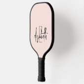 Raquette De Pickleball Monogramme rose vif moderne (Gauche)